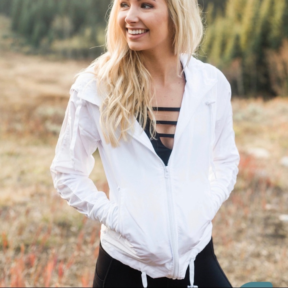 NWT ZYIA White Bomber Jacket